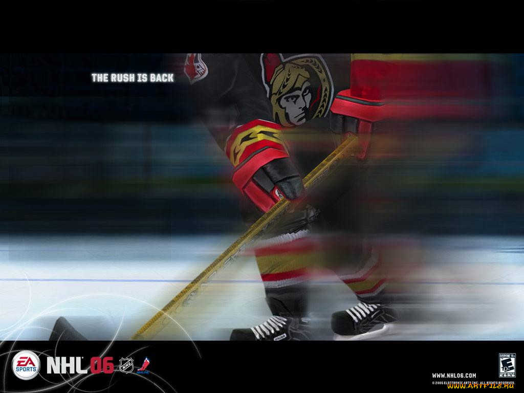 Rush back. NHL game Wallpaper.